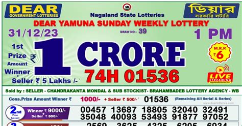 dear lottery result today 8pm 2023|Nagaland State Lottery Result 31.